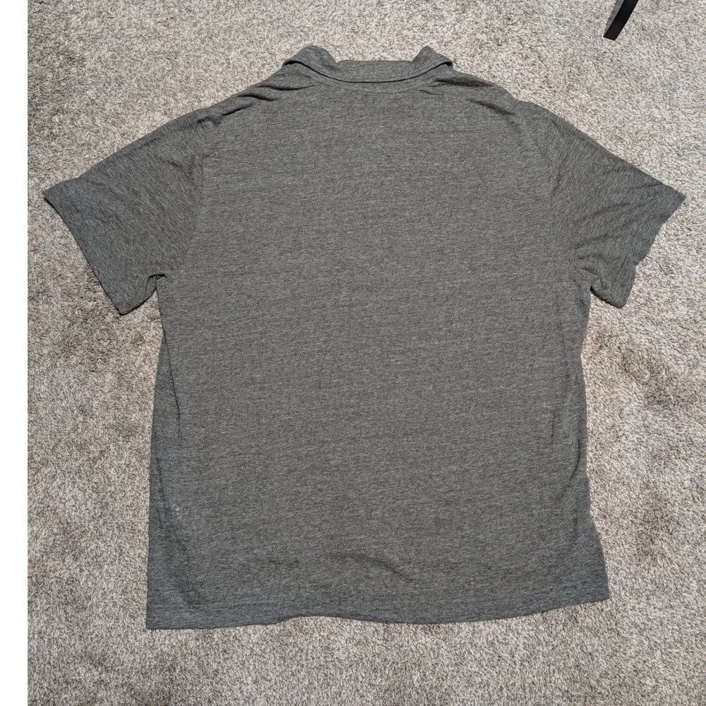 Banana Republic Gray Linen Blend Button Up Shirt Short Sleeve Top‎ New Men's XL